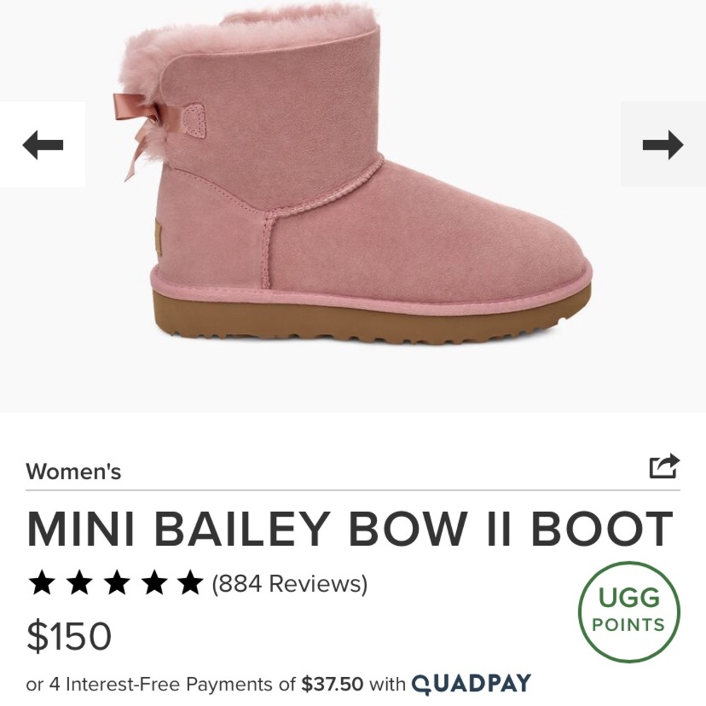 Uggs Mini Bailey II PINK DAWN